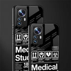 medical student back phone cover | glass case for xiaomi 12 pro
