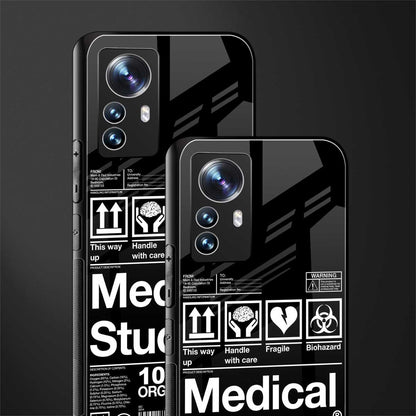 medical student back phone cover | glass case for xiaomi 12 pro