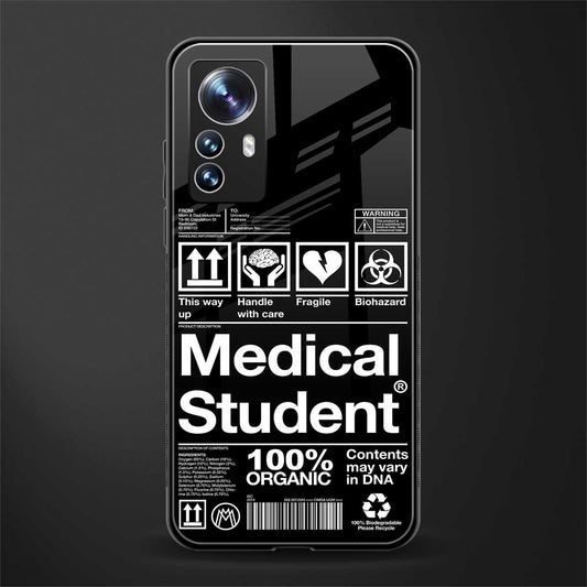 medical student back phone cover | glass case for xiaomi 12 pro