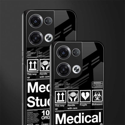 medical student back phone cover | glass case for oppo reno 8