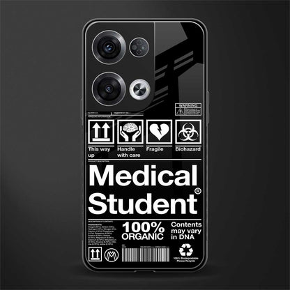 medical student back phone cover | glass case for oppo reno 8