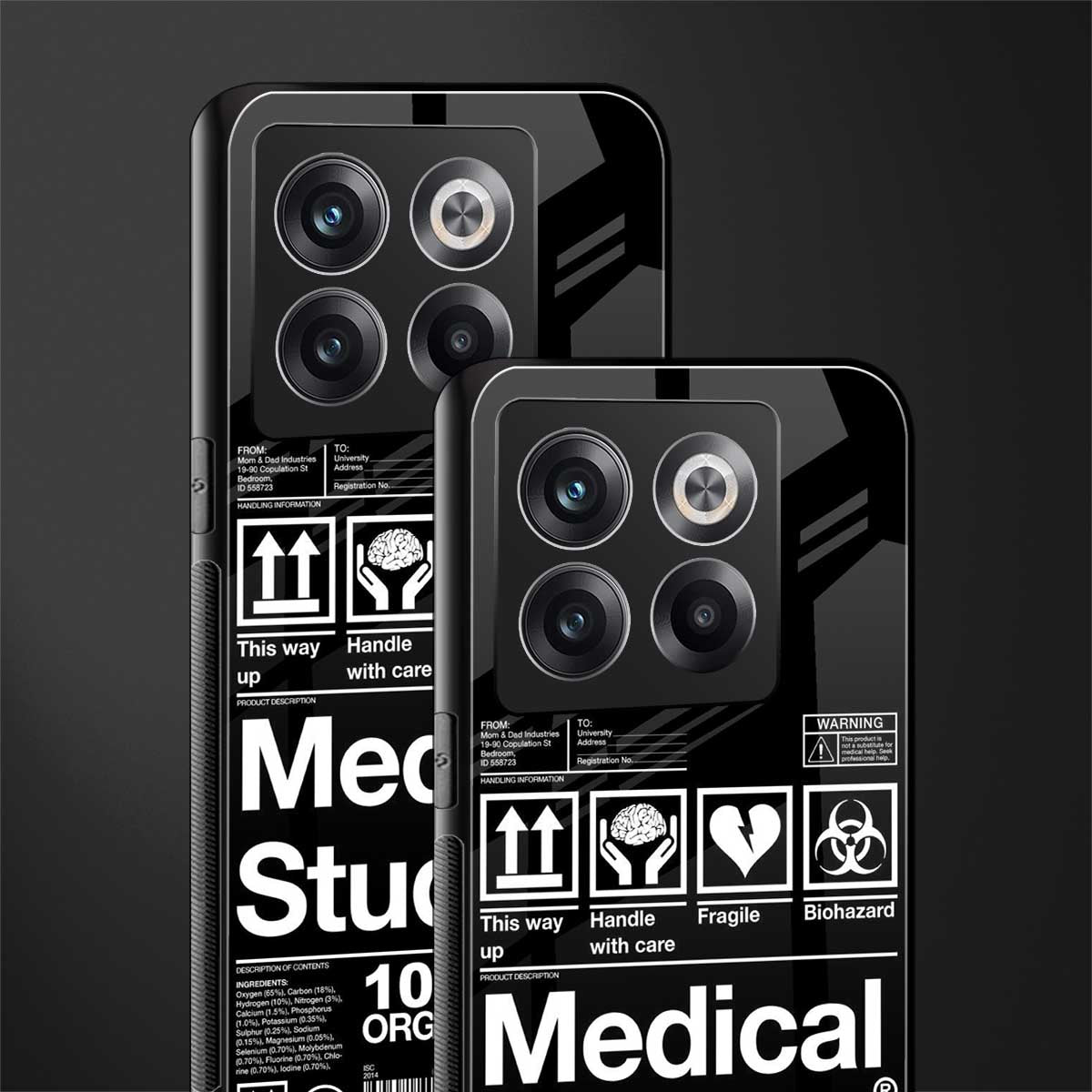 medical student back phone cover | glass case for oneplus 10t