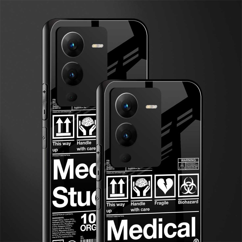medical student back phone cover | glass case for vivo v25 pro 5g