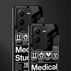 medical student back phone cover | glass case for vivo v25 pro 5g