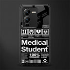 medical student back phone cover | glass case for vivo v25 pro 5g