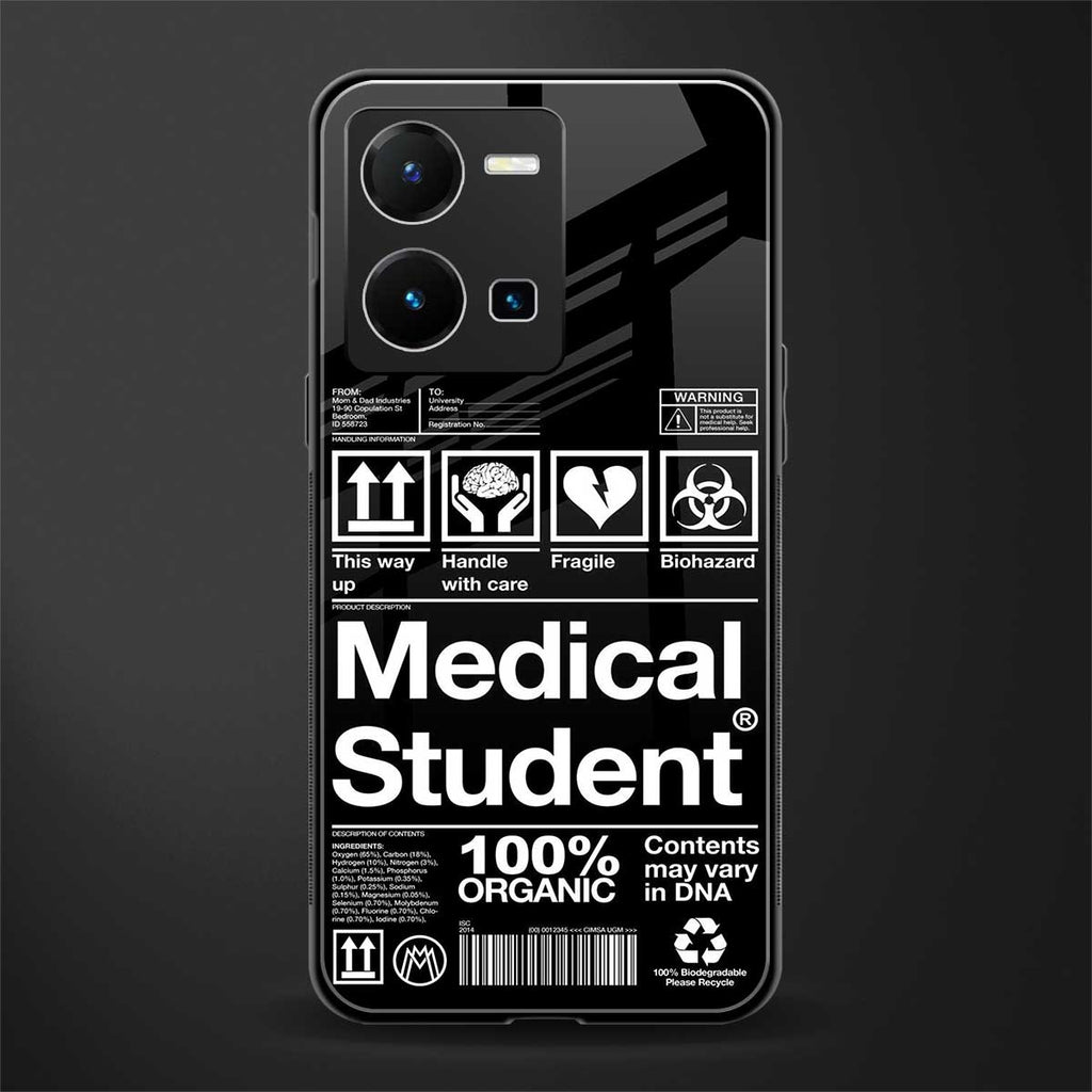 medical student back phone cover | glass case for vivo y35 4g