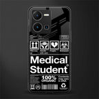 medical student back phone cover | glass case for vivo y35 4g