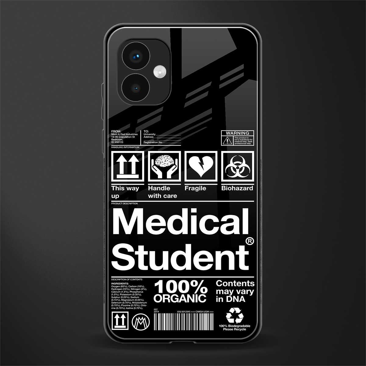 medical student back phone cover | glass case for samsung galaxy a04