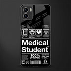 medical student back phone cover | glass case for vivo y72
