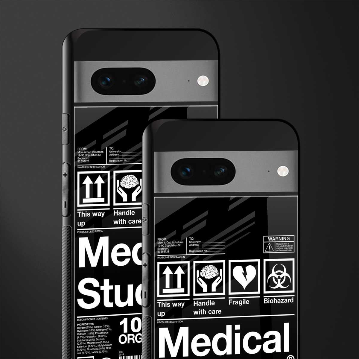 medical student back phone cover | glass case for google pixel 7