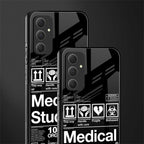 medical student back phone cover | glass case for samsung galaxy a54 5g