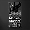 medical student back phone cover | glass case for samsung galaxy a54 5g