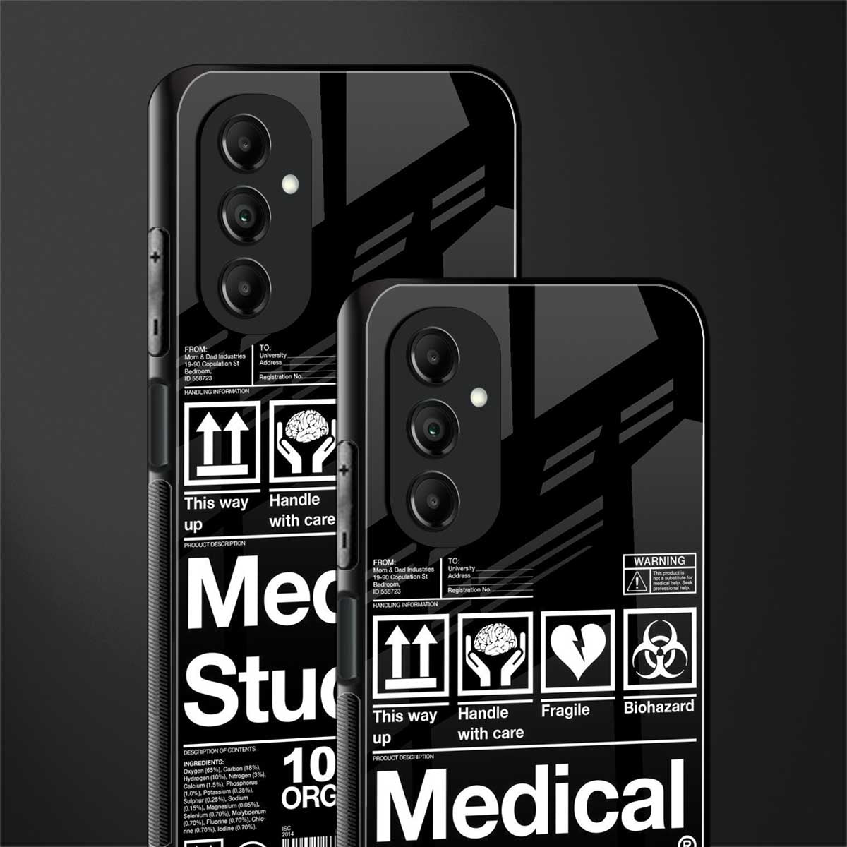 medical student back phone cover | glass case for samsung galaxy a14 5g