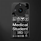 medical student back phone cover | glass case for realme 11 pro 5g
