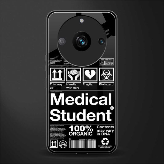 medical student back phone cover | glass case for realme 11 pro 5g