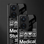 medical student back phone cover | glass case for vivo t1 44w 4g