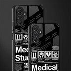 medical student back phone cover | glass case for samsun galaxy a24 4g