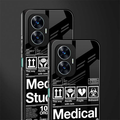 medical student back phone cover | glass case for realme c55