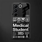 medical student back phone cover | glass case for vivo v27 pro 5g
