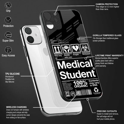 medical student back phone cover | glass case for vivo v25-5g