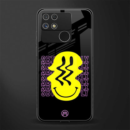 melt smile back phone cover | glass case for realme narzo 50a