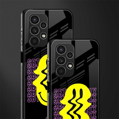 melt smile back phone cover | glass case for samsung galaxy a13 4g