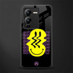 melt smile back phone cover | glass case for vivo v25 pro 5g