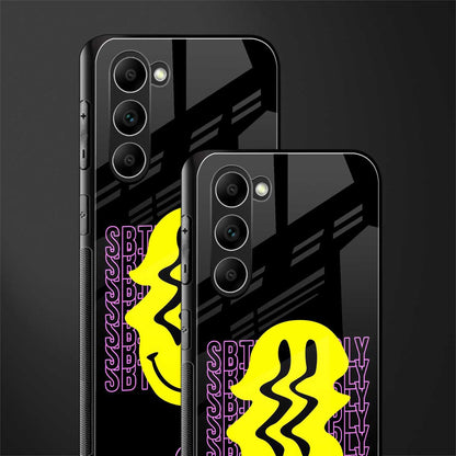 melt smile glass case for phone case | glass case for samsung galaxy s23