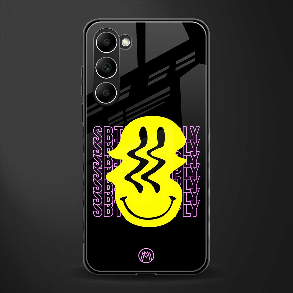 melt smile glass case for phone case | glass case for samsung galaxy s23