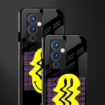 melt smile back phone cover | glass case for oneplus 9