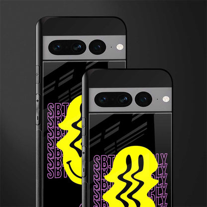 melt smile back phone cover | glass case for google pixel 7 pro