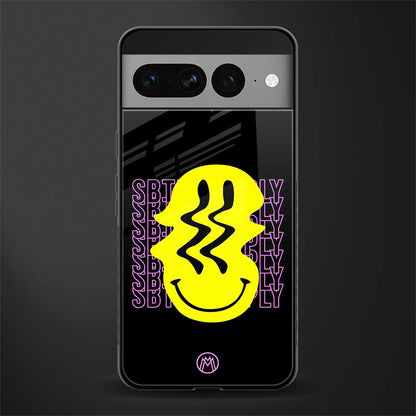 melt smile back phone cover | glass case for google pixel 7 pro