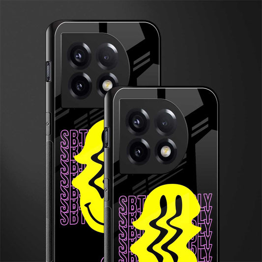 melt smile back phone cover | glass case for oneplus 11