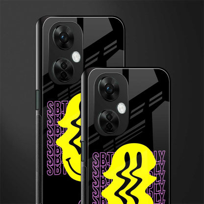 melt smile back phone cover | glass case for oneplus nord ce 3 lite