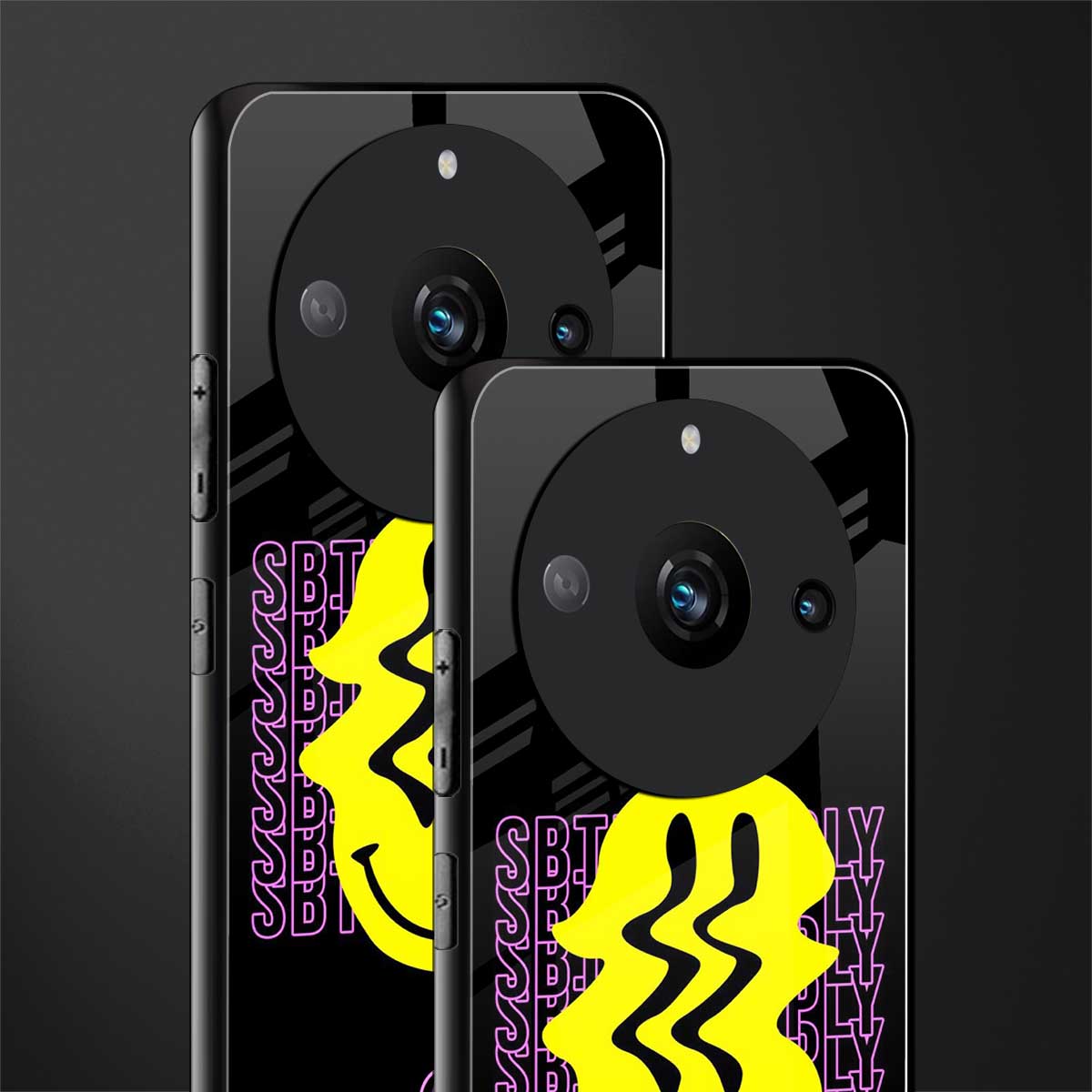 melt smile back phone cover | glass case for realme 11 pro 5g