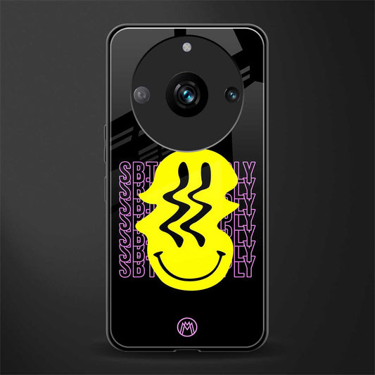 melt smile back phone cover | glass case for realme 11 pro 5g