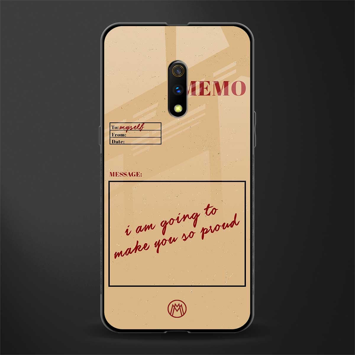 memo glass case for realme x image