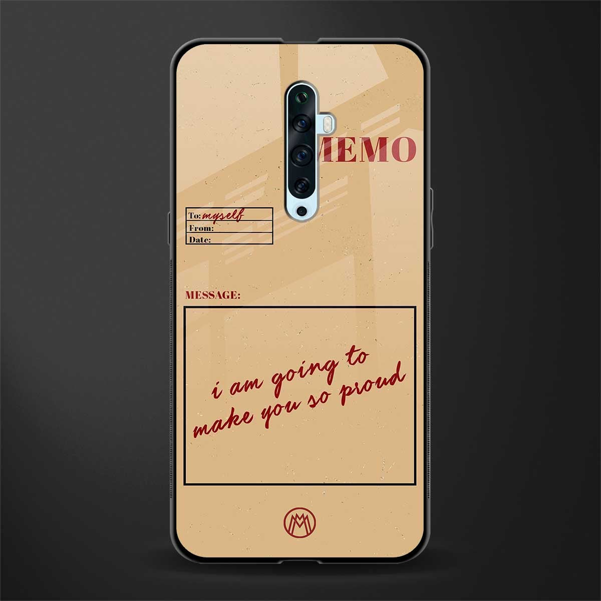 memo glass case for oppo reno 2f image