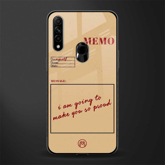 memo glass case for oppo a31 image