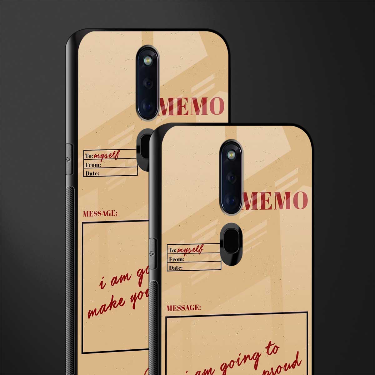memo glass case for oppo f11 pro image-2