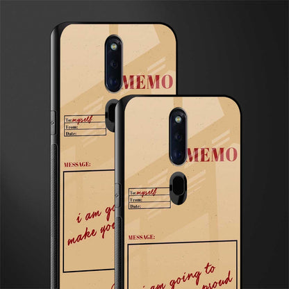 memo glass case for oppo f11 pro image-2