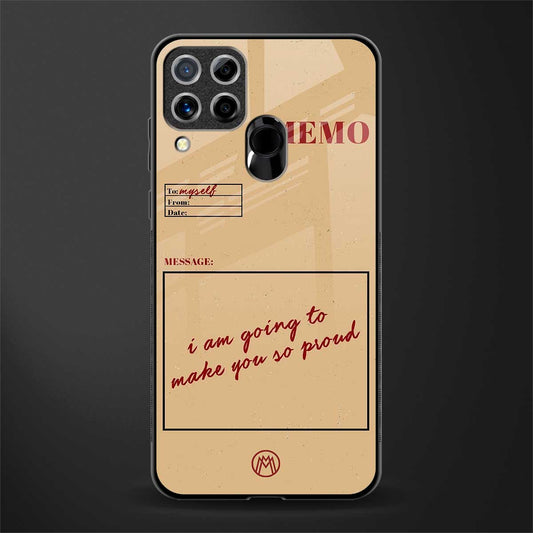 memo glass case for realme c15 image