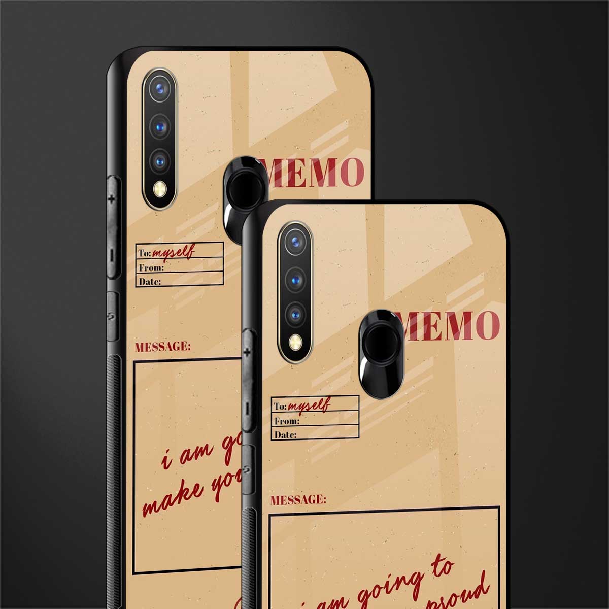 memo glass case for vivo y19 image-2