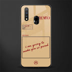 memo glass case for vivo u20 image