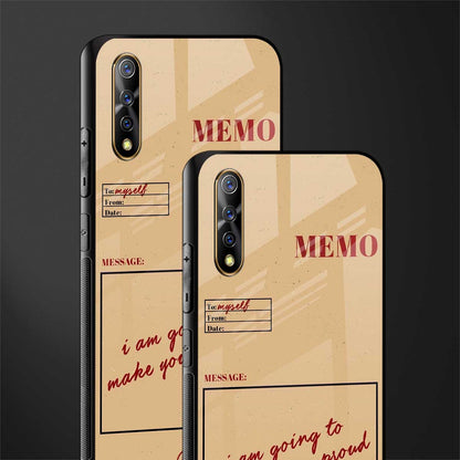 memo glass case for vivo z1x image-2