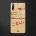 memo glass case for vivo s1 image