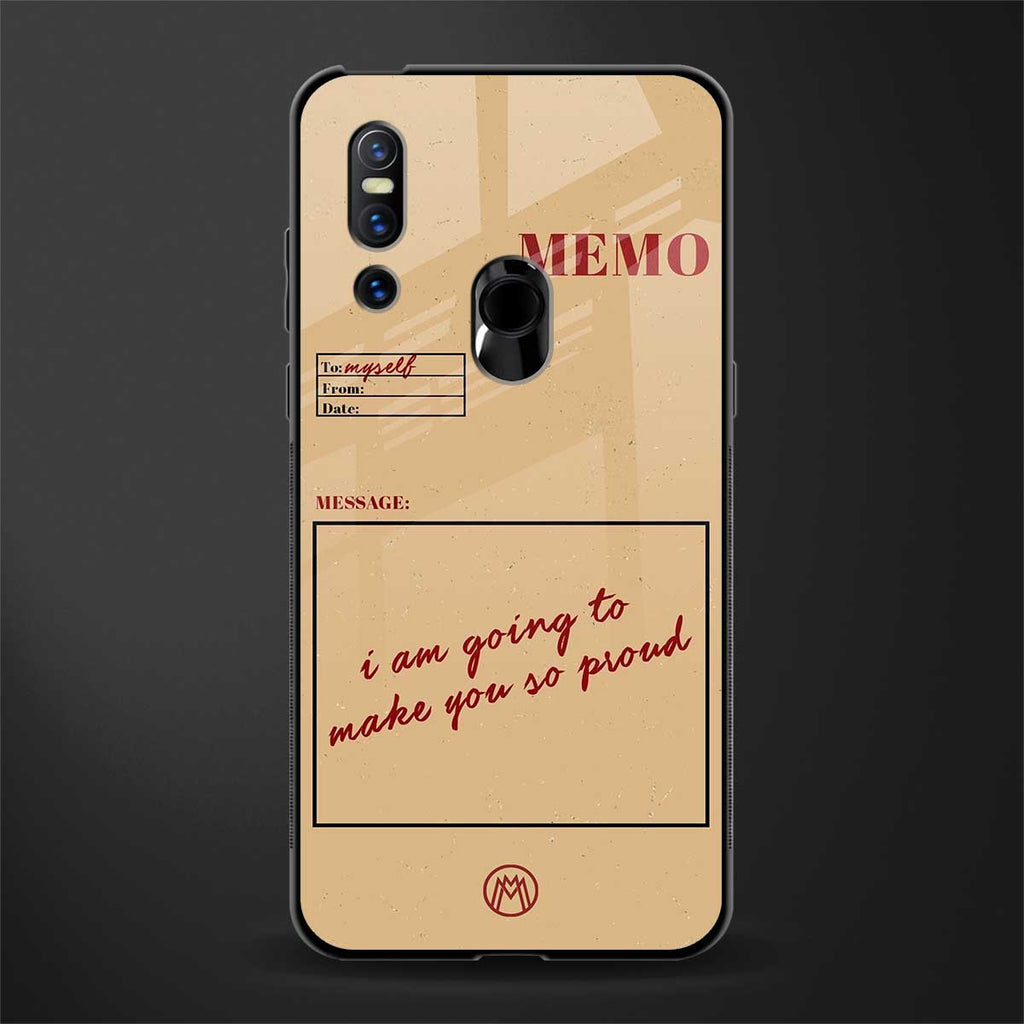 memo glass case for vivo v15 image