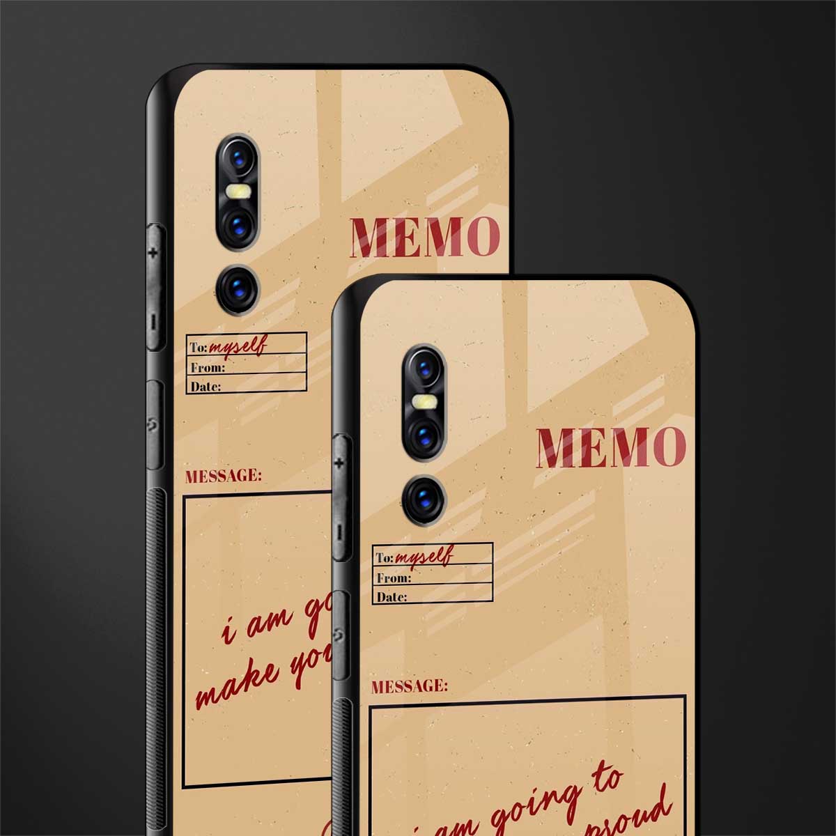 memo glass case for vivo v15 pro image-2