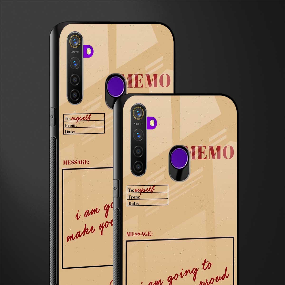 memo glass case for realme 5 pro image-2