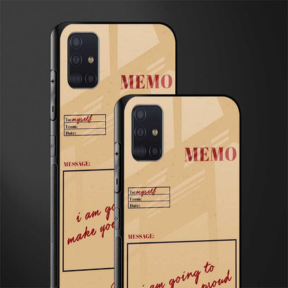 memo glass case for samsung galaxy a71 image-2